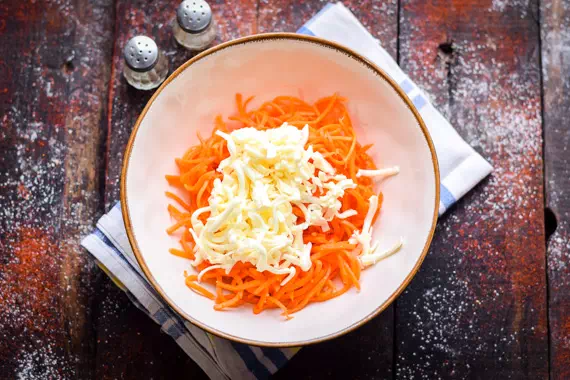 салат с корейской морковью рецепт фото 3